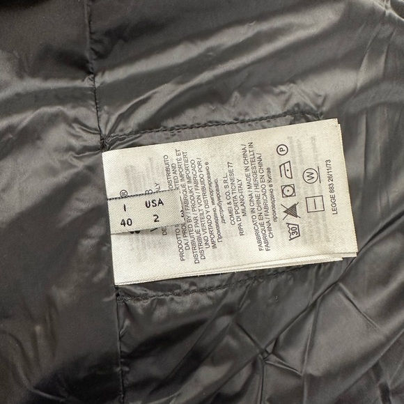 🔥🔥🔥ADD Black Puffer Hooded Down Jacket Coat Size 2 - Picture 11 of 13